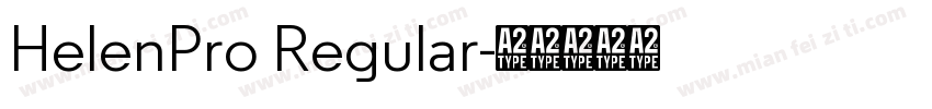 HelenPro Regular字体转换